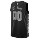 Personalisiertes schwarzes Statement-Trikot der San Antonio Spurs