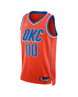 Personalisiertes Oklahoma City Thunder Orange Statement-Trikot