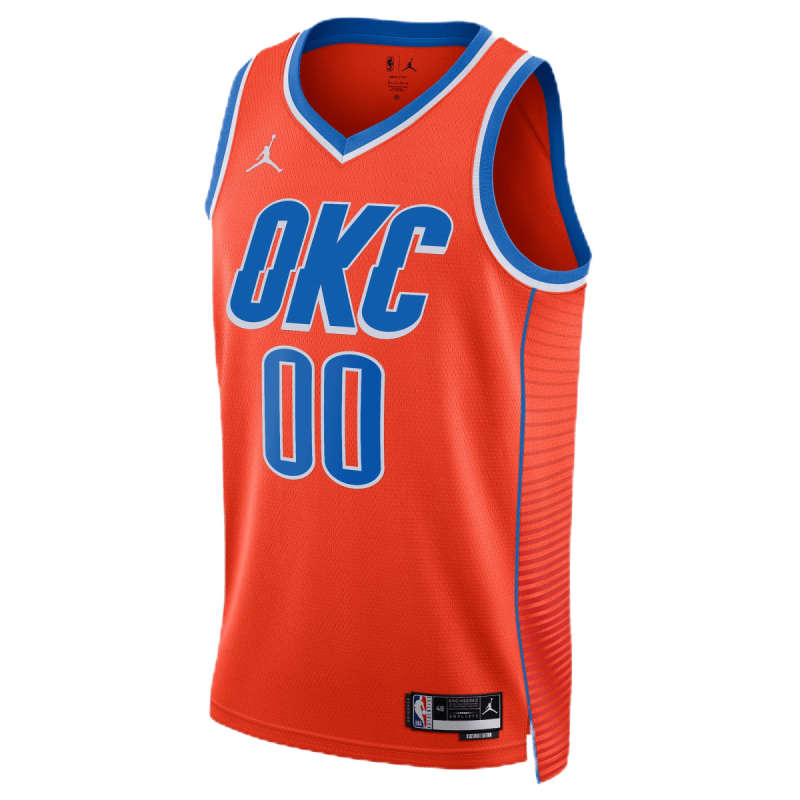 Personalisiertes Oklahoma City Thunder Orange Statement-Trikot
