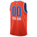 Personalisiertes Oklahoma City Thunder Orange Statement-Trikot