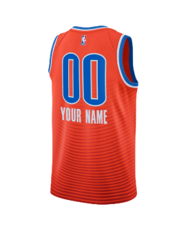 Personalisiertes Oklahoma City Thunder Orange Statement-Trikot