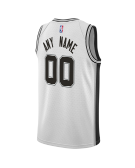 Personalisiertes Weiß Association-Trikot der San Antonio Spurs