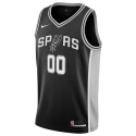 Personalisiertes schwarzes Icon-Trikot der San Antonio Spurs