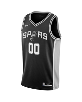 Personalisiertes schwarzes Icon-Trikot der San Antonio Spurs