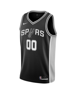 Personalisiertes schwarzes Icon-Trikot der San Antonio Spurs
