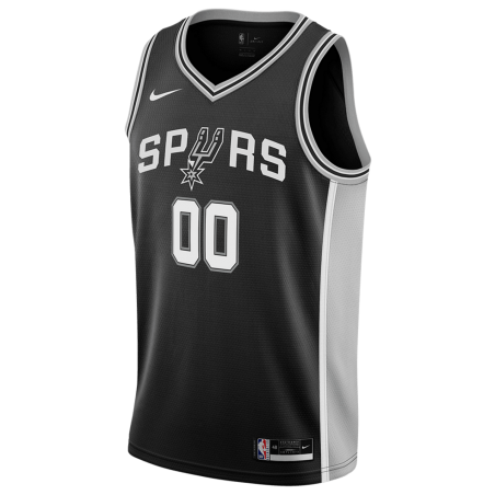 Personalisiertes schwarzes Icon-Trikot der San Antonio Spurs