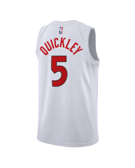 Immanuel Quickley #5 Toronto Raptors Weiß Association-Trikot