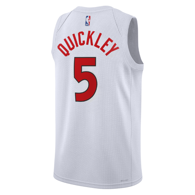 Immanuel Quickley #5 Toronto Raptors Weiß Association-Trikot