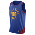Benutzerdefiniertes Denver Nuggets Blue Statement personalisiertes Trikot