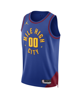 Benutzerdefiniertes Denver Nuggets Blue Statement personalisiertes Trikot