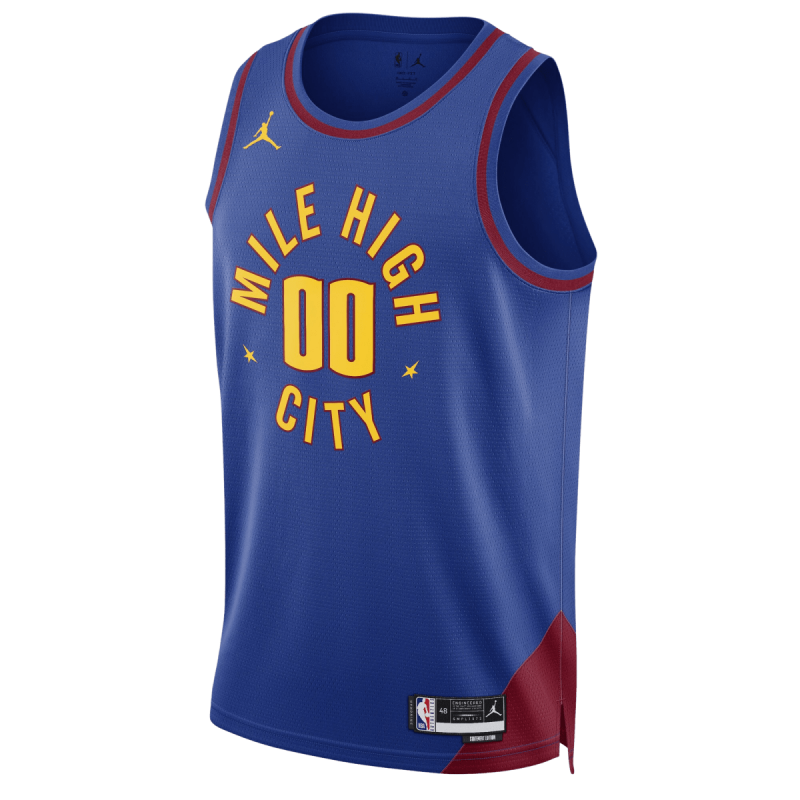 Benutzerdefiniertes Denver Nuggets Blue Statement personalisiertes Trikot