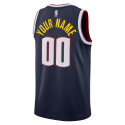 Benutzerdefiniertes Denver Nuggets Navy Icon personalisiertes Trikot