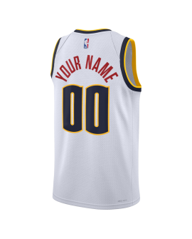 Personalisiertes Trikot der Denver Nuggets Weiß Association