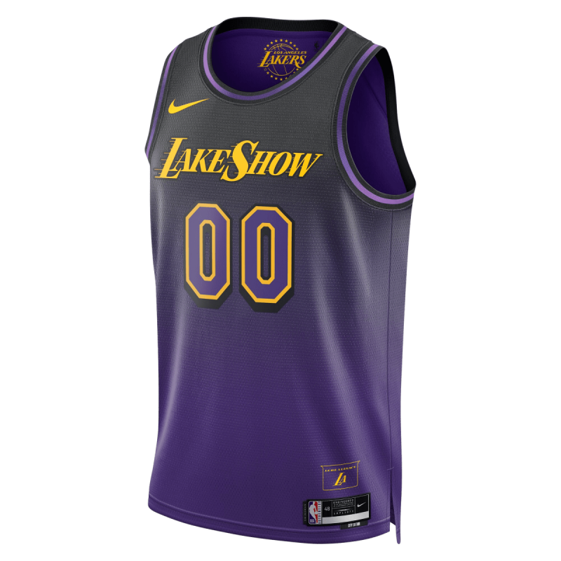 Personalisiertes Purple City Edition-Trikot der Los Angeles Lakers