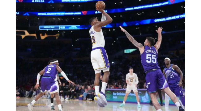Lakers entleeren die Bank in unseitigem Sieg über niedrigen Jazz