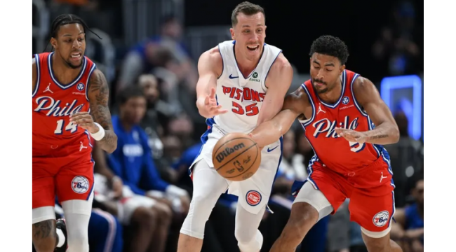 Duncan Robinson führt ausgewogenen Angriff als Pistons die 76ers besiegt