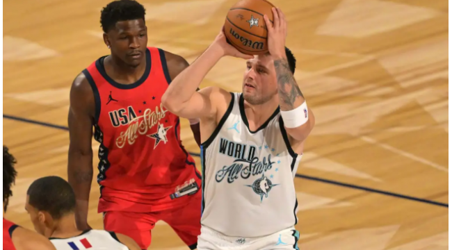 Timberwolves' Anthony Edwards bindet Luka Doncic für beeindruckende 2025-26 Mark