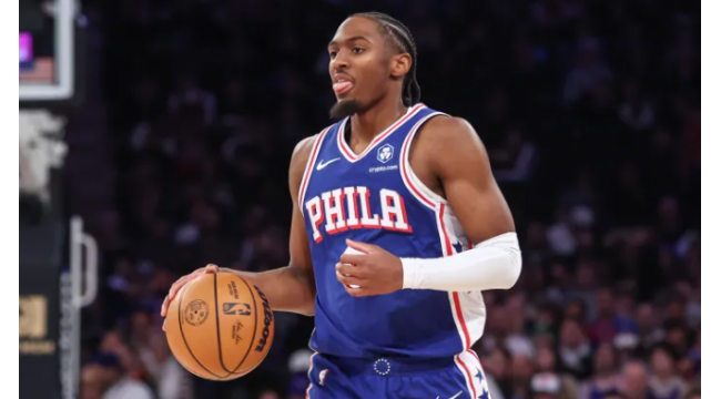 Tyrese Maxey auf der Spitze der Passierung Allen Iverson für 76ers Franchise-Rekord