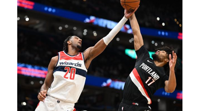 Sarrs große Nacht hilft den Wizards, einen 9-Spiel-Skid mit einem 115-111-Sieg über Portland zu schnappen