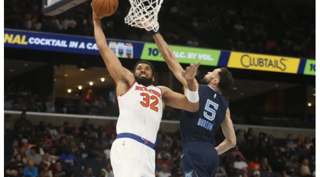 In Brand in der ersten Hälfte, Knicks Halt Skid in Sieg gegen Grizzlies