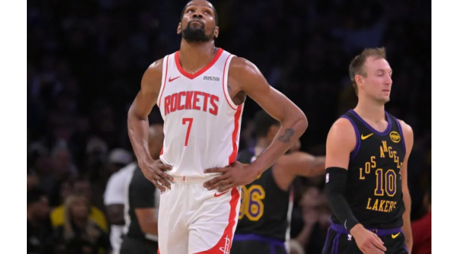 Rockets Superstar Kevin Durant ausgeschlossen für Spiel 5 gegen Lakers
