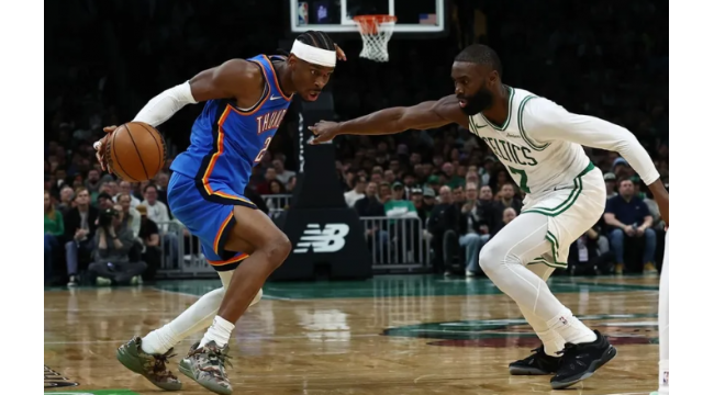 Jaylen Brown (31), Celtics stoppen Thunders 12-Spiel-Sieg-Reihe