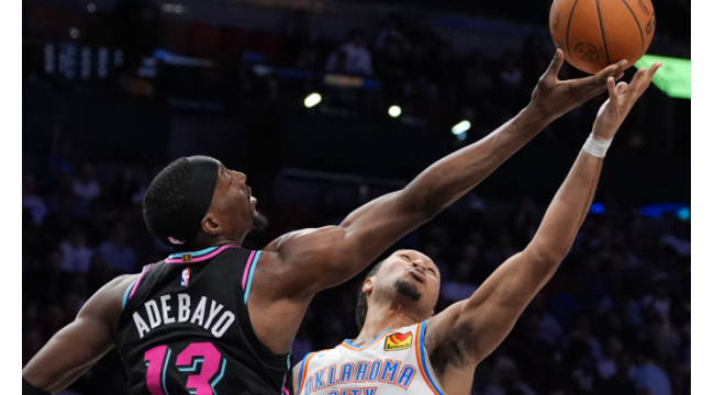 Bam Adebayo trifft 30, Andrew Wiggins letzte 3 Aufzüge Heat past Thunder 122-120