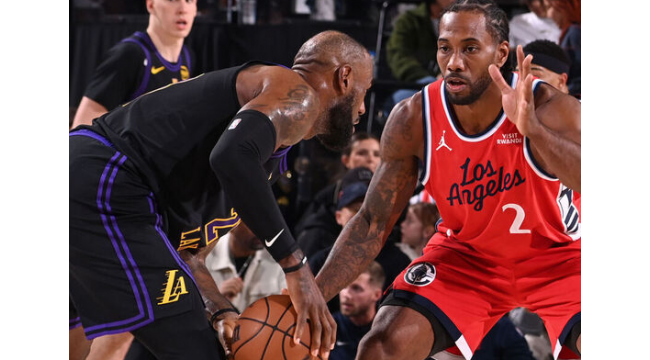 Kawhi Leonards 24 Punkte helfen den Clippers, die Lakers im engen vierten Quartal abzuhalten