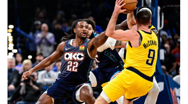 Andrew Nembhard und Jarace Walker helfen kurzhandigen Pacers, Thunder 117-114 im Finale-Rückspiel zu überleben