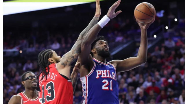 Joel Embiid glänzt im Gegenzug als 76ers maul Bulls