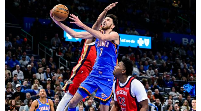 Gilgeous-Alexander erzielt 29 und NBA-bester Thunder schlägt Pelicans 104-95, um 2-Spiel-Skid zu stoppen