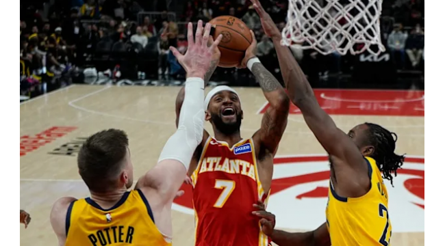 CJ McCollum erzielt 23 Punkte und die Hawks fahren 17-0 in der zweiten Hälfte, um die Pacers 132-116 zu überholen