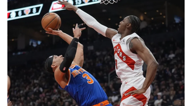 RJ Barrett gedeiht an beiden Enden des Bodens, als Raptors gegen Rockets stehen